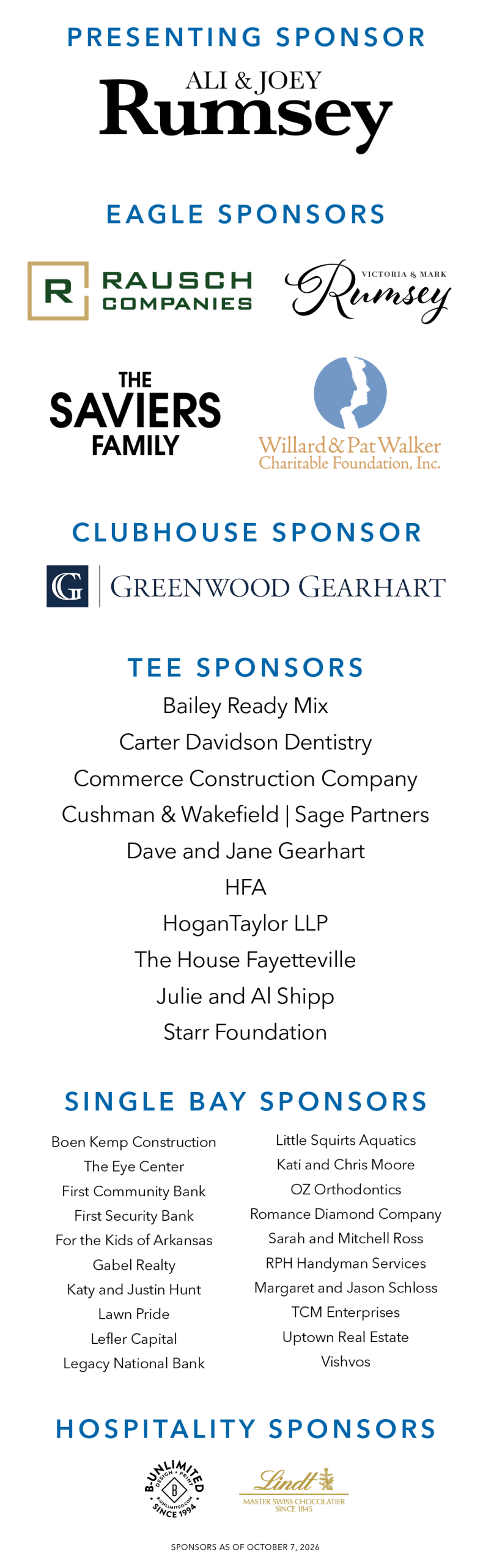 FORE Sponsors